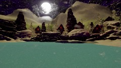 Skyrim Mountain VIllage (Retro Art)