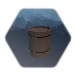 Wooden Barrel (Closed)