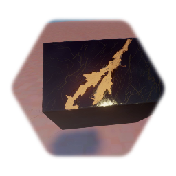 Marble with gold