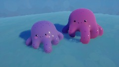 Wobbly cute octopus with physics