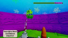 Escape to the moon SpongeBob
