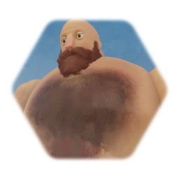 Hairy Beach Muscle Man