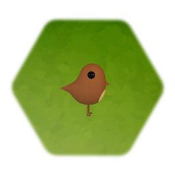 Stylised Bird (Brown)