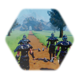 Knight with 2 Axes Enemy AI